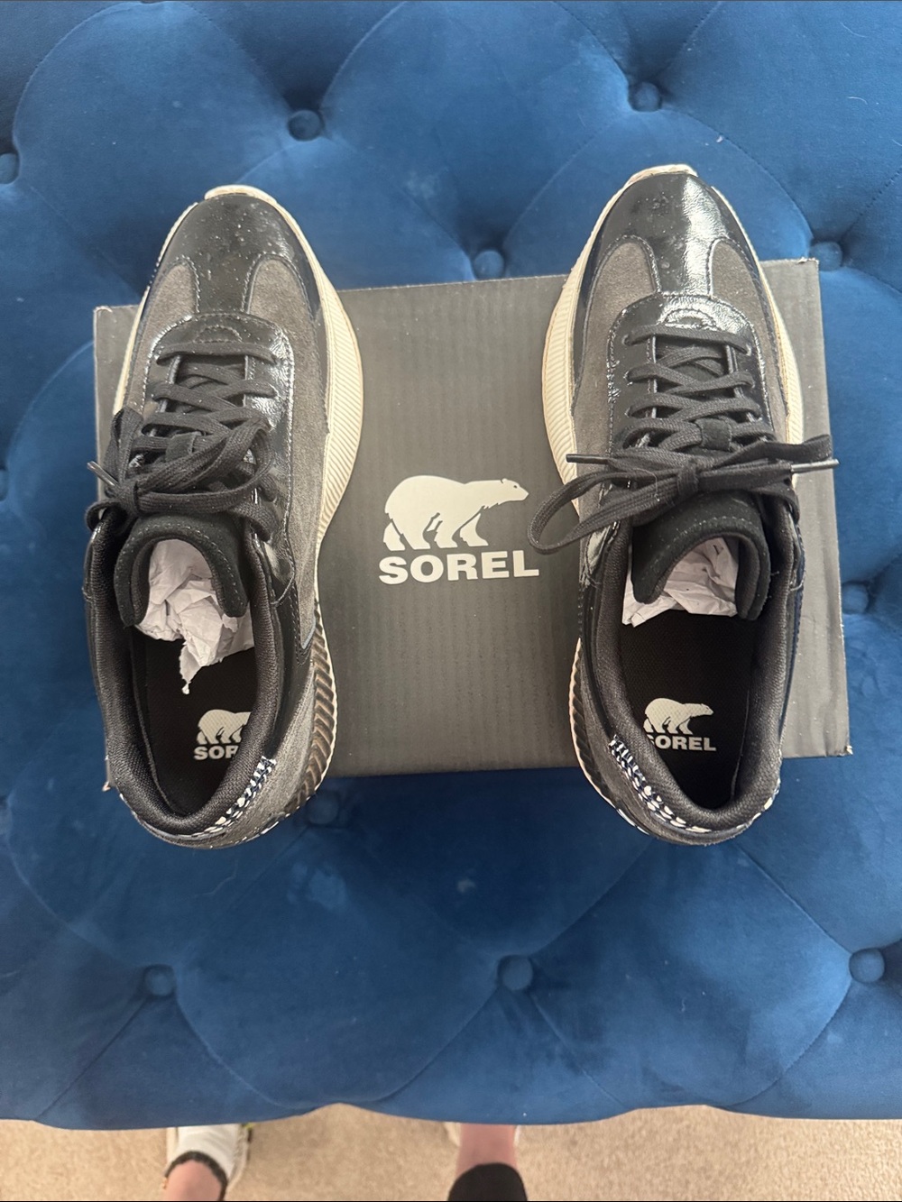 SOREL Women’s Black Low-Top Sneakers